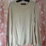 New York & Company Ivory Crewneck Sweater Size M Photo 0