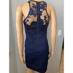 My Michelle Cocktail/prom navy blue sequin and lace Women's size 3 Photo 7