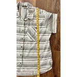 L.L. Bean Women’s Vented Button Down‎ Hiking Fishing Shirt Size XL Striped Gray Photo 4