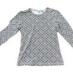 J. McLaughlin Catalina Cloth Long Sleeve Geometric Print Tunic Top Shirt Size S Photo 0