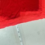 Loft NWT  Ribbed Bright Candy Apple Red‎ Long Sleeve Top Large Crew Neck Stretch Photo 9
