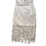 Bardot Gemma White Lace Halter Dress Photo 4