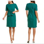 Weekend MaxMara Green Tandem Sheath Front Tie Belt Dress Size 2 Photo 1