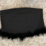 Black Feathered Top Size XS Photo 4