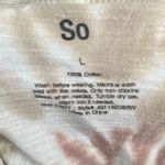 SO  Tie Dye Swirl Graphic Cropped Boxy T Shirt Women's Size L Cotton Photo 2