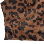 Allfenix Cheetah Leopard Longline Sports Bra Brown Black Size Small Photo 3