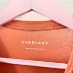 Everlane Smocked Top in Rust Short Sleeve Size S Photo 2