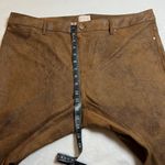 Chico's  Faux-Suede Worn Luggage Slim Pants Size XL/16 Regular Western Boho Photo 11