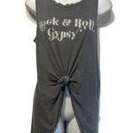 Amuse Society Beach Vida Bling rock & roll knotted sleeveless tunic top Size S Photo 0