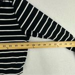 Aeropostale  Long Sleeve Cropped Striped Round Neck Top XL Black Photo 1