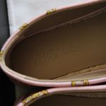 Versace New  Pink & Gold Chain Graphic-Print Canvas Slip-On Espadrilles Photo 9