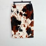 Lea Rome Cowhide Hair Western French Pencil Skirt Small (38) Cowgirl Revival Brown Photo 1