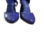 Gianni Bini  Marlee Patent Pumps Ankle Strap Cylinder Heel Purple Blue Size 6.5 Photo 2