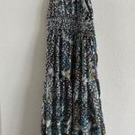 Anthropologie  Metallic Flowy Chiffon The Somerset Halter Neck Maxi Dress XS NWT Photo 0