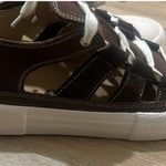 Wollow Open Sneakers Brown Size 7.5 Photo 8