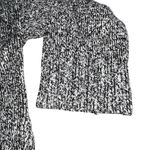 Frame  Oversized Marled Chunky Knit Cardigan Size Large Gray Black Sweater Button Photo 4