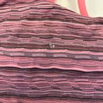 Lululemon Pink Striped Women's Sports Bra Photo 2