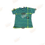 Catalina Vintage Shirt Womens Medium Blue Green Striped 70s 80s Photo 6