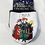 Disney NEW 2 Pack  Hocus Pocus Silicone Mini Oven‎ Mitts Halloween Spell On You Photo 0