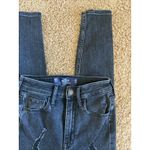 Hollister  Black Distressed Ripped Ultra High Rise Super Skinny Denim Jeans 00S Photo 4