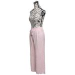 Salty Lemon  Pink Gauze Palazzo Wide Leg Pants Women’s L Beach Coastal Boho Hippie Photo 2