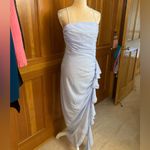 Nwt, Lavishly Paris Women’s Beautiful Baby Blue Ruffle Trim Cami Dress Size M Photo 4