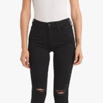 Mother Jeans The Looker Ankle Fray Guilty as Sin Black Color Size 27 Photo 0