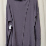 We The Free  Purple Ribbed Knit Juicy Longsleeve Cowl Neck Sweater Size Large NWT Photo 0