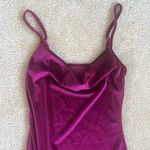 Like New Cowl Neck Slit Midi Dress in Magenta Small Women's Medium Pink Photo 3