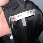 Trina Turk  Cocktail Party Dress Sleeveless Black Silk Shift Colorful Beads 0 NWT Photo 11