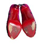 Christian Louboutin Very Brode 120 Suede Heels Sz EU 36 / US 6 Magenta (Fuchsia) Photo 6