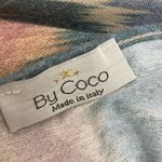 Coco Made Italy L Zigzag Ikat Print Maxi Dress Blue Size L Photo 11