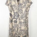 J. McLaughlin Ariana Animal Tropical Print Lined Short Sleeves Dress, Size 6 Photo 0