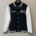 Sport-tek  Varsity Cheerleading jacket, cotton blend, snap closure, sz S Photo 0