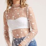 NBW Sheer Star White Top Photo 0
