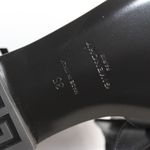 Givenchy New  4G Black Leather Silver Logo Slides Photo 13