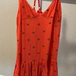 Arizona Jeans  orange sundress with daisy adjustable straps cross in back Photo 0