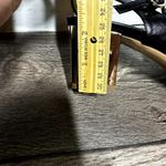 Pollini Patent Leather Sandals Strappy Open Toe Block Heel Buckle Strap 38 7.5 Black Photo 4