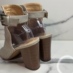 Sam Edelman  Women's Gray Leather Emmie Sandals Sz 10 Block Heel Festival Boho Photo 4