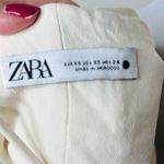 ZARA Cream Ruched Bustier Halter Top Photo 3