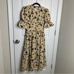 Jessa Kae butterfly kisses puff sleeves midi dress XS wedding guest‎ tuckernuck Yellow Photo 2