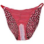 J.Crew '90s no-tie string bikini bottom in reversible print M NWT Photo 2