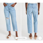 Veronica Beard  Blake Crop Classic Straight High Rise Jeans Photo 9