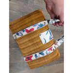 Draper James  Elliston Wicker Top Handle Satchel - Beige In Natural/ Multi Purse Photo 3