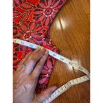 db Established 1962 Red Blie Floral Print Sleeveless Dress Womens Size 16 July 4 Black Photo 4