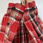 Denim & Supply  Sz M Ralph Lauren Button Front Red Plaid Shirt Oversized Cotton Photo 6