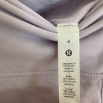 Lululemon  Align High Rise pant 28” size 4. Light lavender/silver color Photo 4