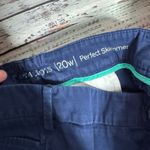 Talbots Perfect Skimmer Pants Navy Size 20W Women Cotton Stretch Chino Crop Photo 1