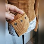 Line and Dot  Tan Corduroy Blouse Size:XS Photo 3