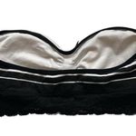 Rue 21 Black and White Striped Bandeau with Lace Size M Photo 1